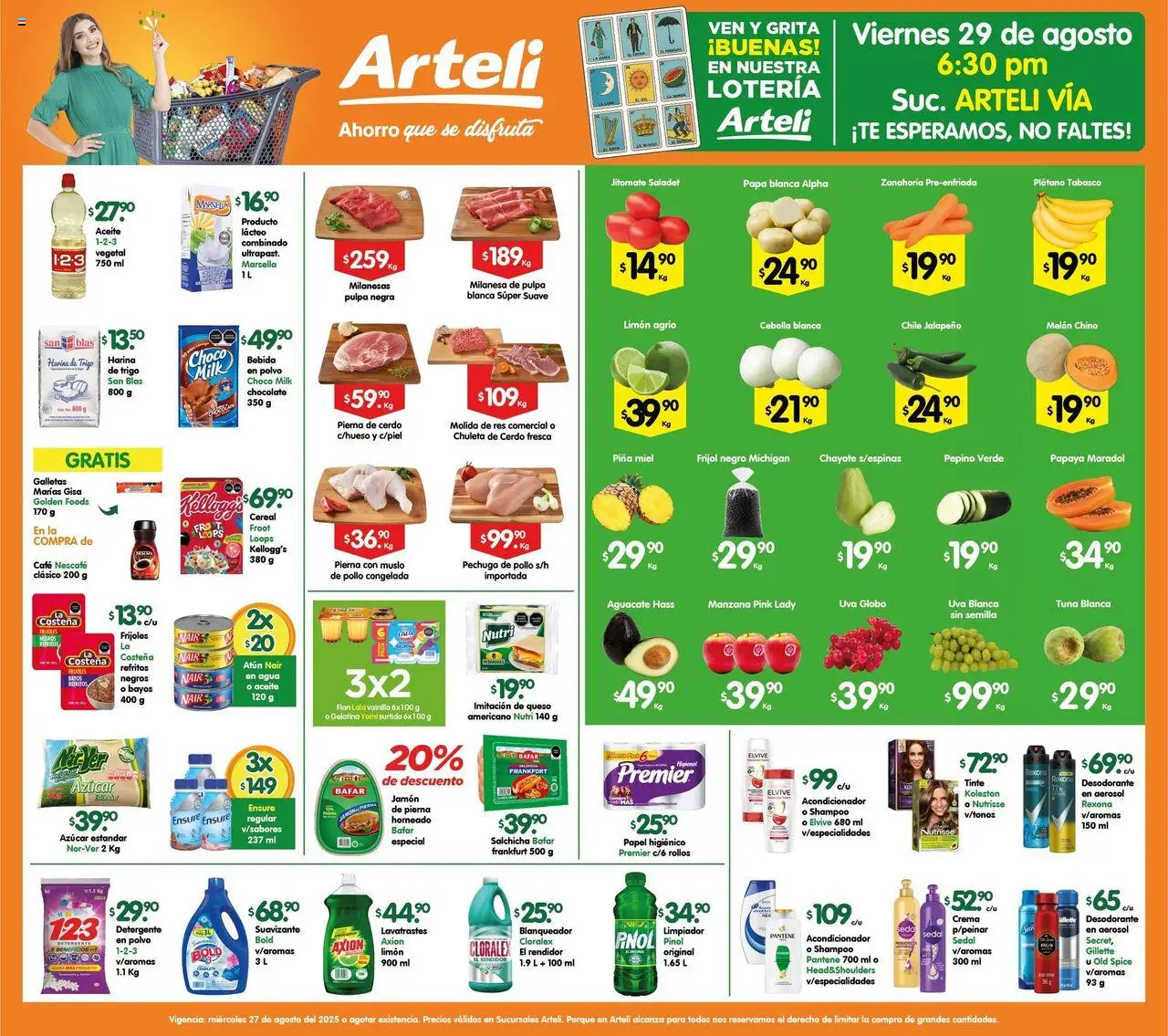 Prensa Valles Arteli y sus promociones válidas desde el 27/08/2025 - Número de página 1