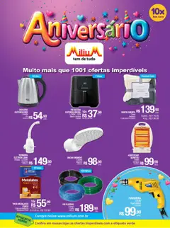 Pré-Visualização do folheto "Ofertas Aniversário" da loja Milium válido a partir de 01/07/2025