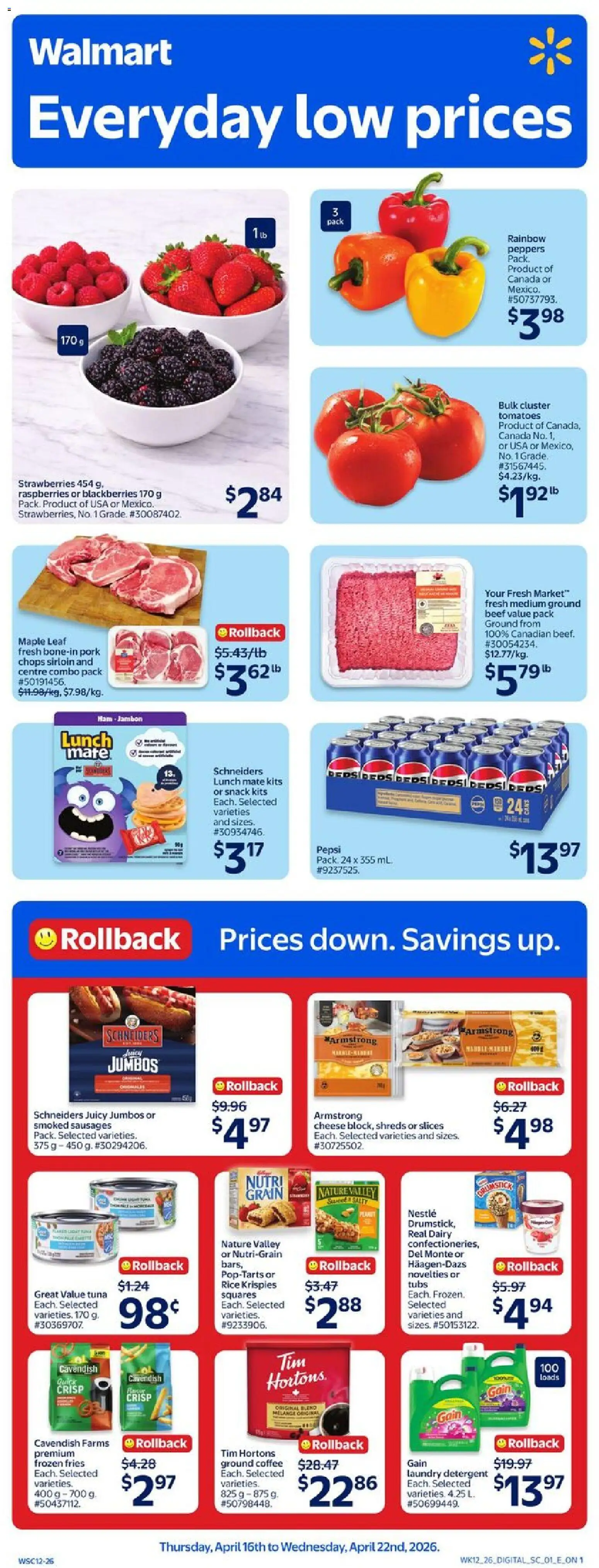 Preview of leaflet Walmart weekly flyer from shop Walmart is valid from Apr 16, 2026