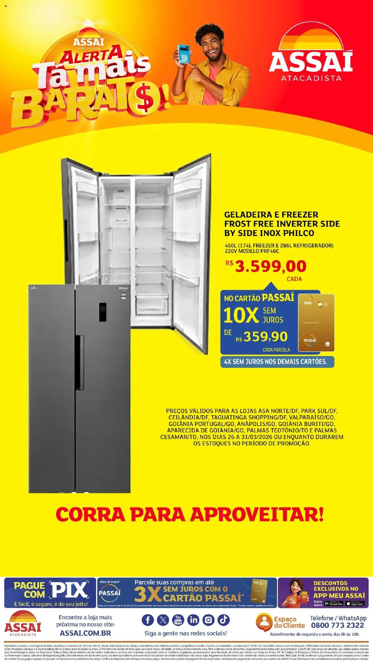 Pré-Visualização do folheto "Assaí Atacadista ofertas - DF" da loja Assaí Atacadista válido a partir de 27/03/2026