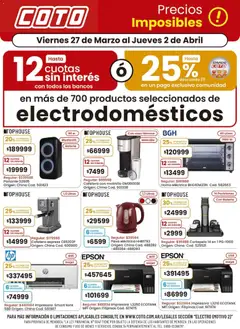 Vista previa del folleto de la tienda Coto válido desde el 27/03/2026 