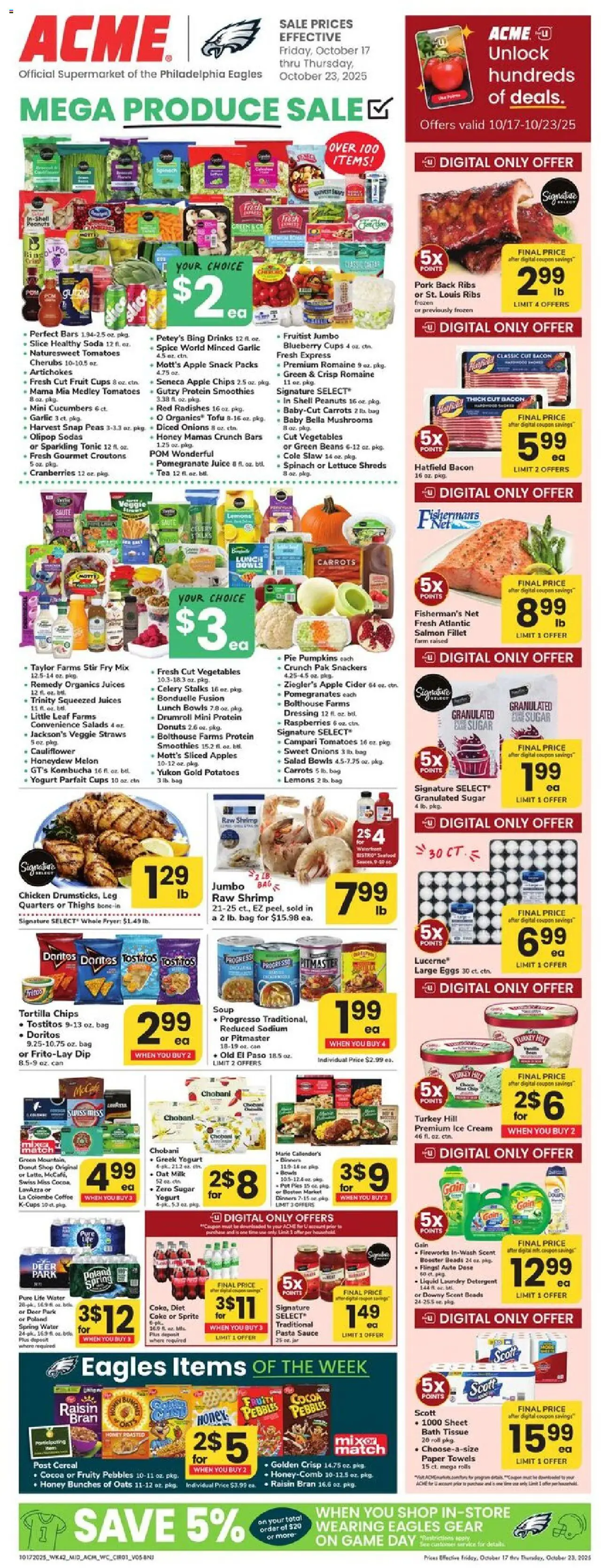 Acme Weekly Ad - NJ from 10/17/2025 - Circular, Flyer - Page number 1