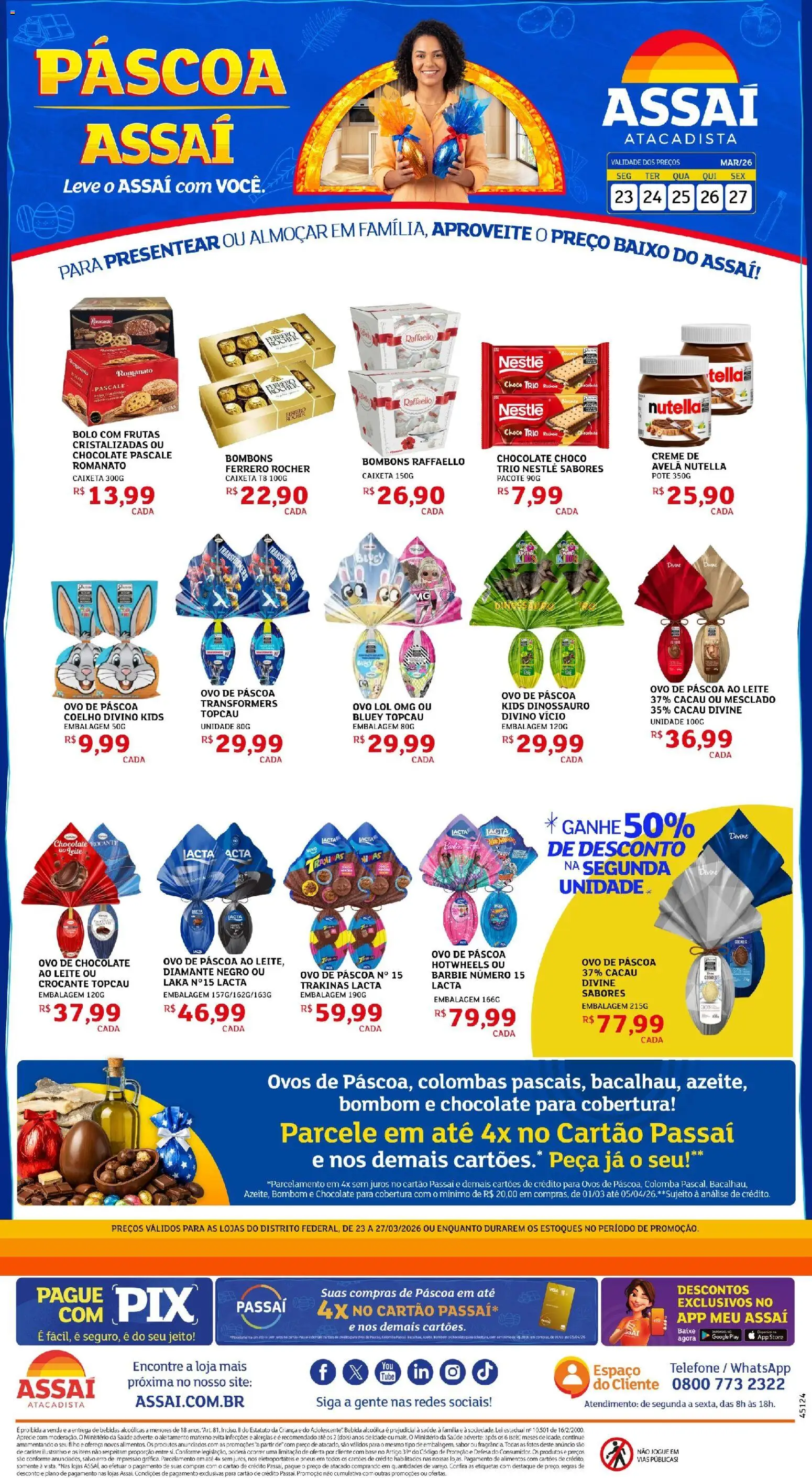 Pré-Visualização do folheto "Assaí Atacadista ofertas - DF" da loja Assaí Atacadista válido a partir de 23/03/2026