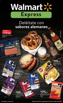 Vista previa las ofertas de la tienda Walmart Express - Folleto Sabores alemanes desde el 17/09/2025 