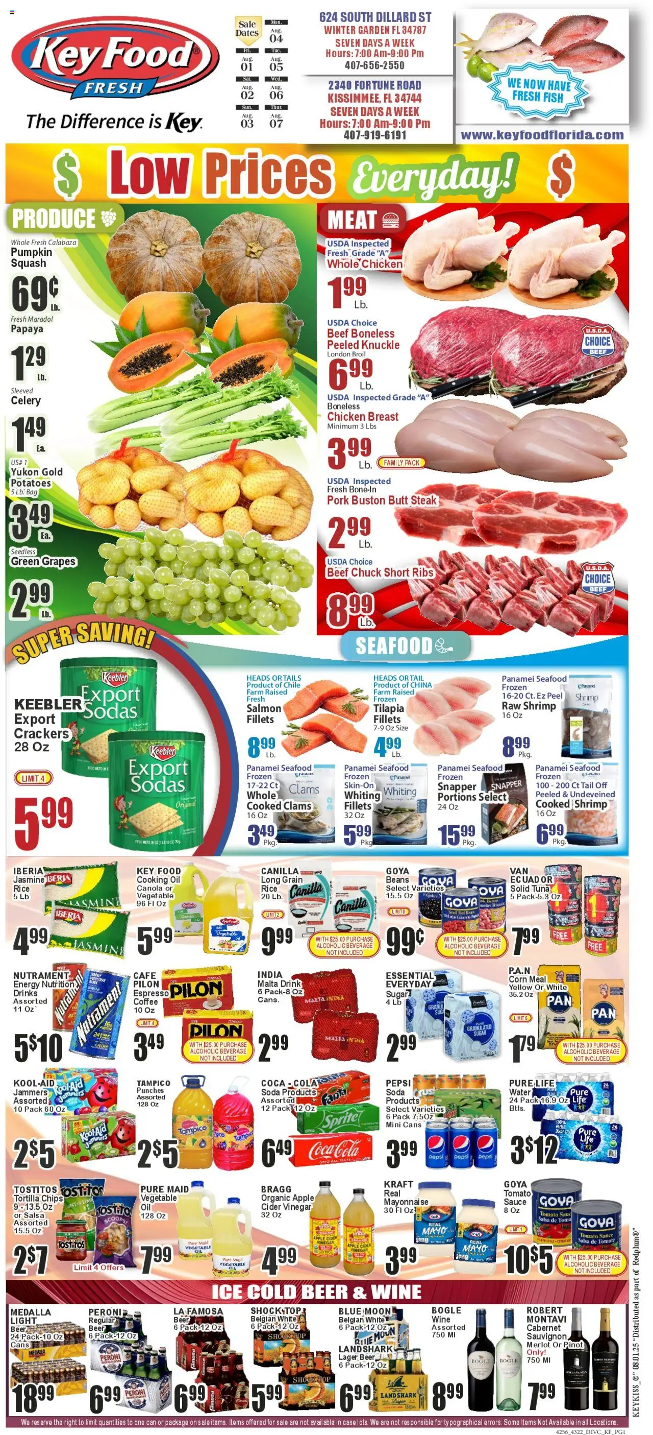 Key Food Weekly Circular (08/01/2025) >> Weekly Ad - Page number 1