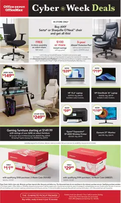 Ad Preview of Office Depot Cyber Week Deals from 11/30/2025