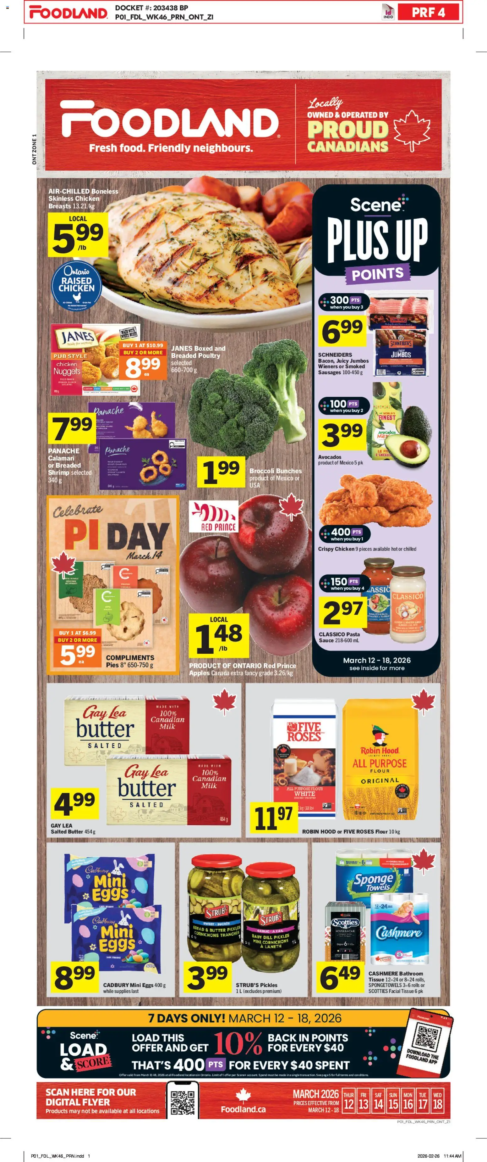 Preview of leaflet Foodland weekly flyer / circulaire from shop Foodland is valid from Mar 12, 2026