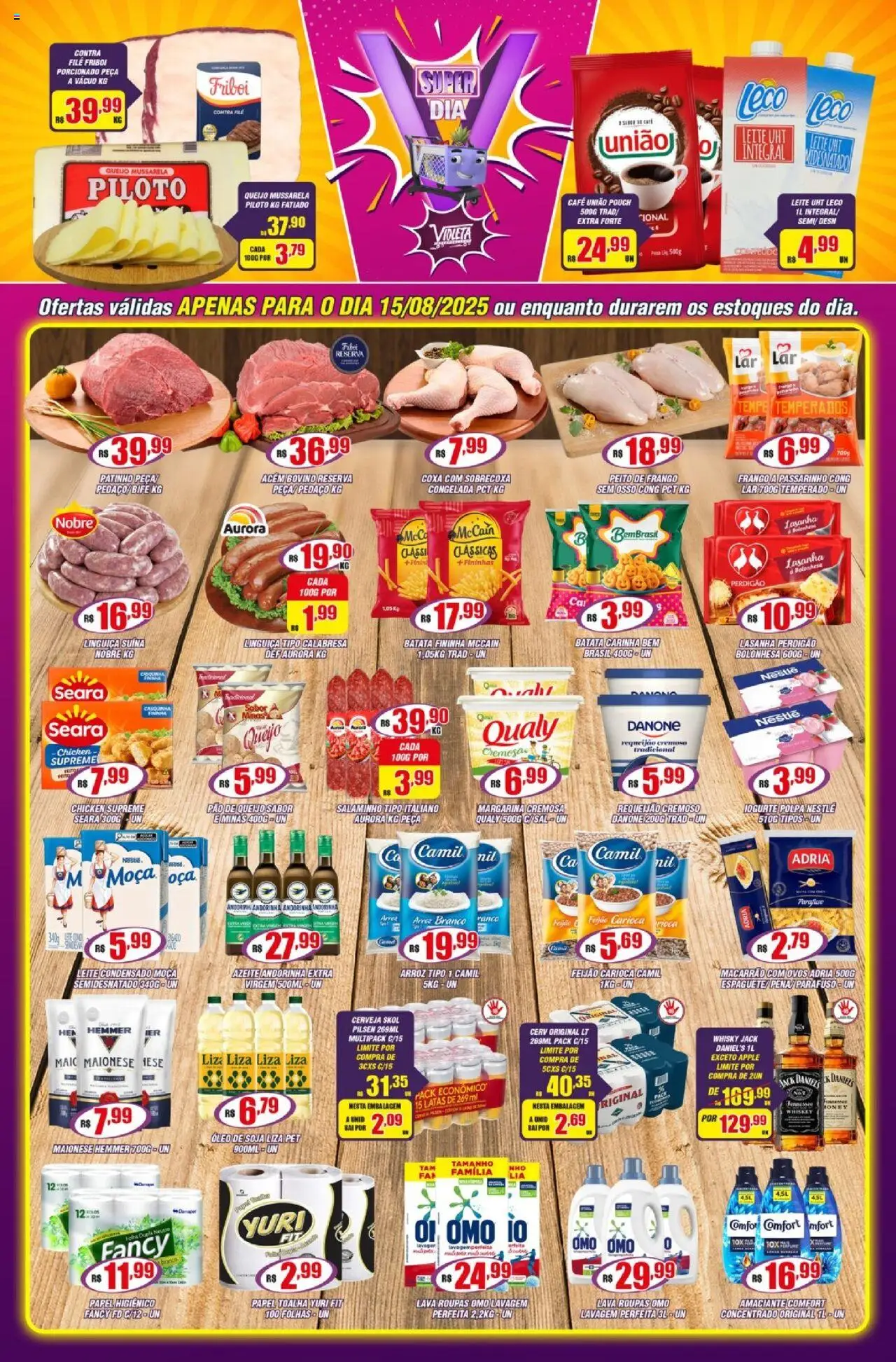 Violeta Supermercados folheto "Ofertas da semana" válido a partir de 15/08/2025 - número de página 1