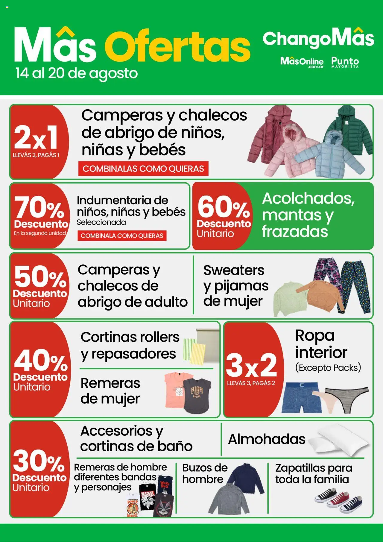 Changomas MasOfertas Indumentaria del 14/08/2025 >> Catálogo