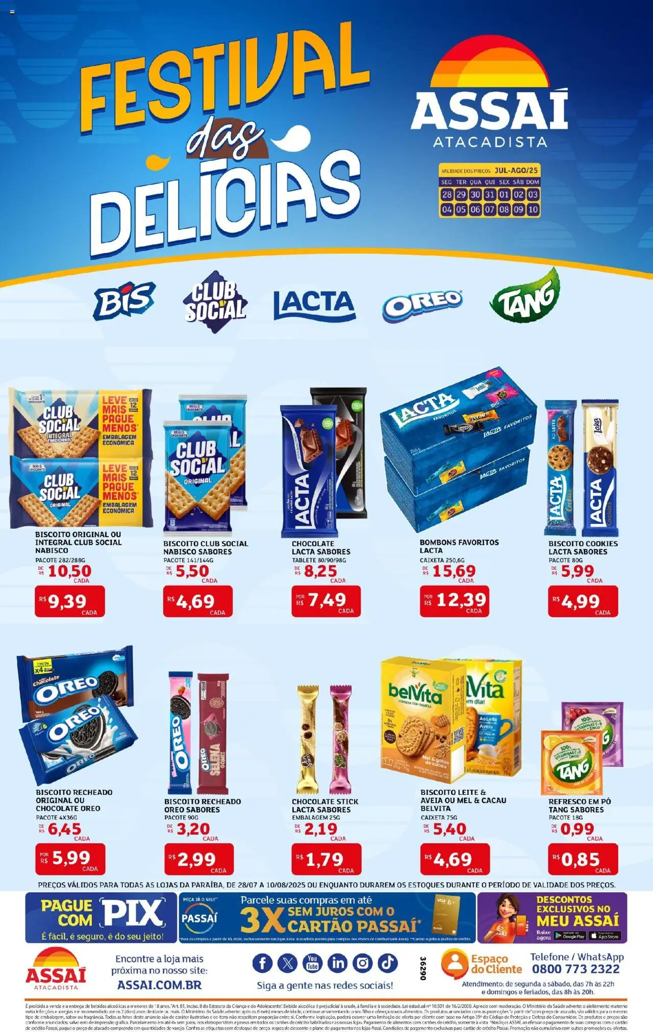 Assaí Atacadista folheto "Encarte - PB" válido a partir de 28/07/2025 - número de página 1