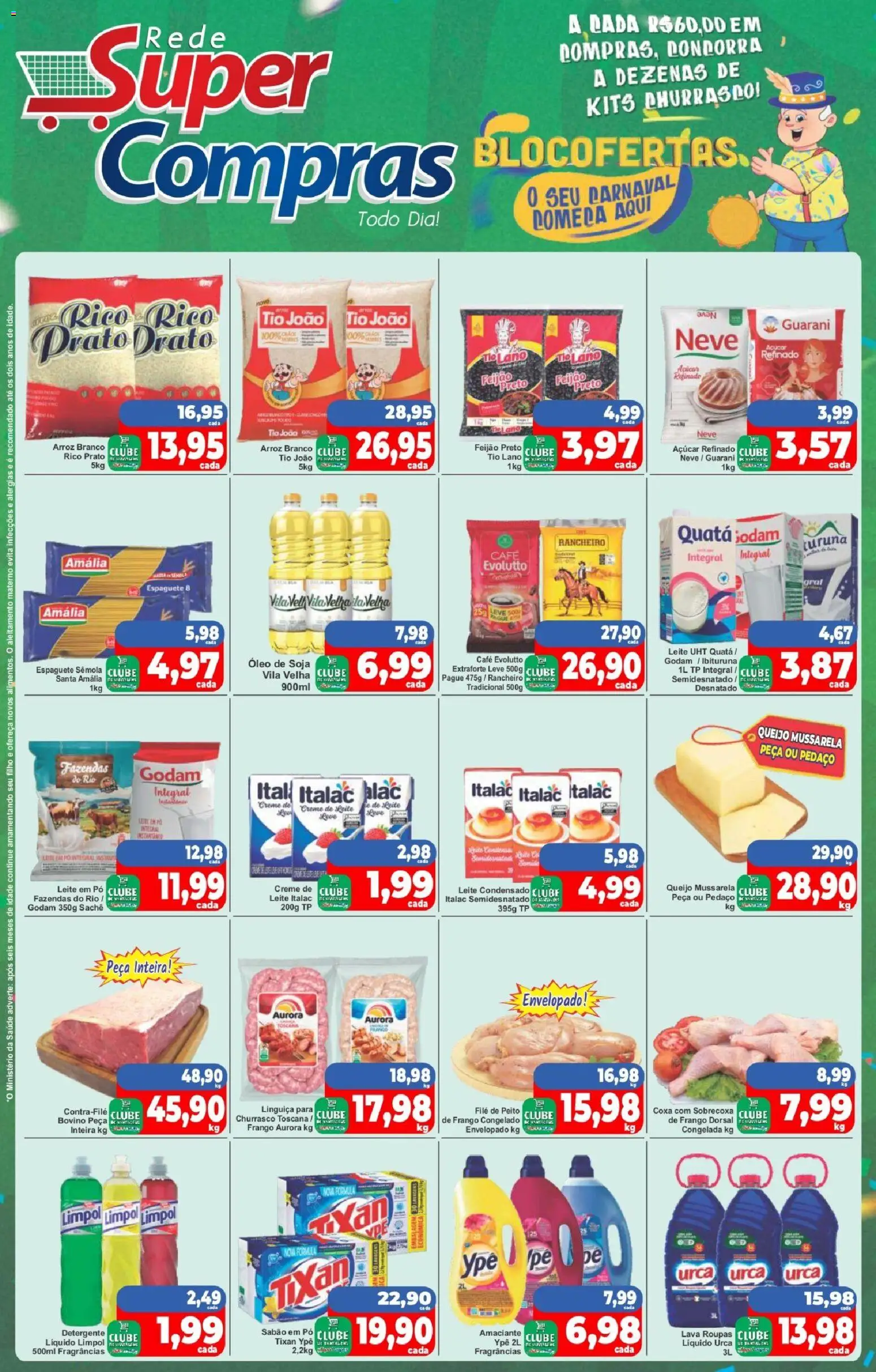 Pré-Visualização do folheto "Ofertas da semana" da loja Rede Super Compras válido a partir de 09/02/2026
