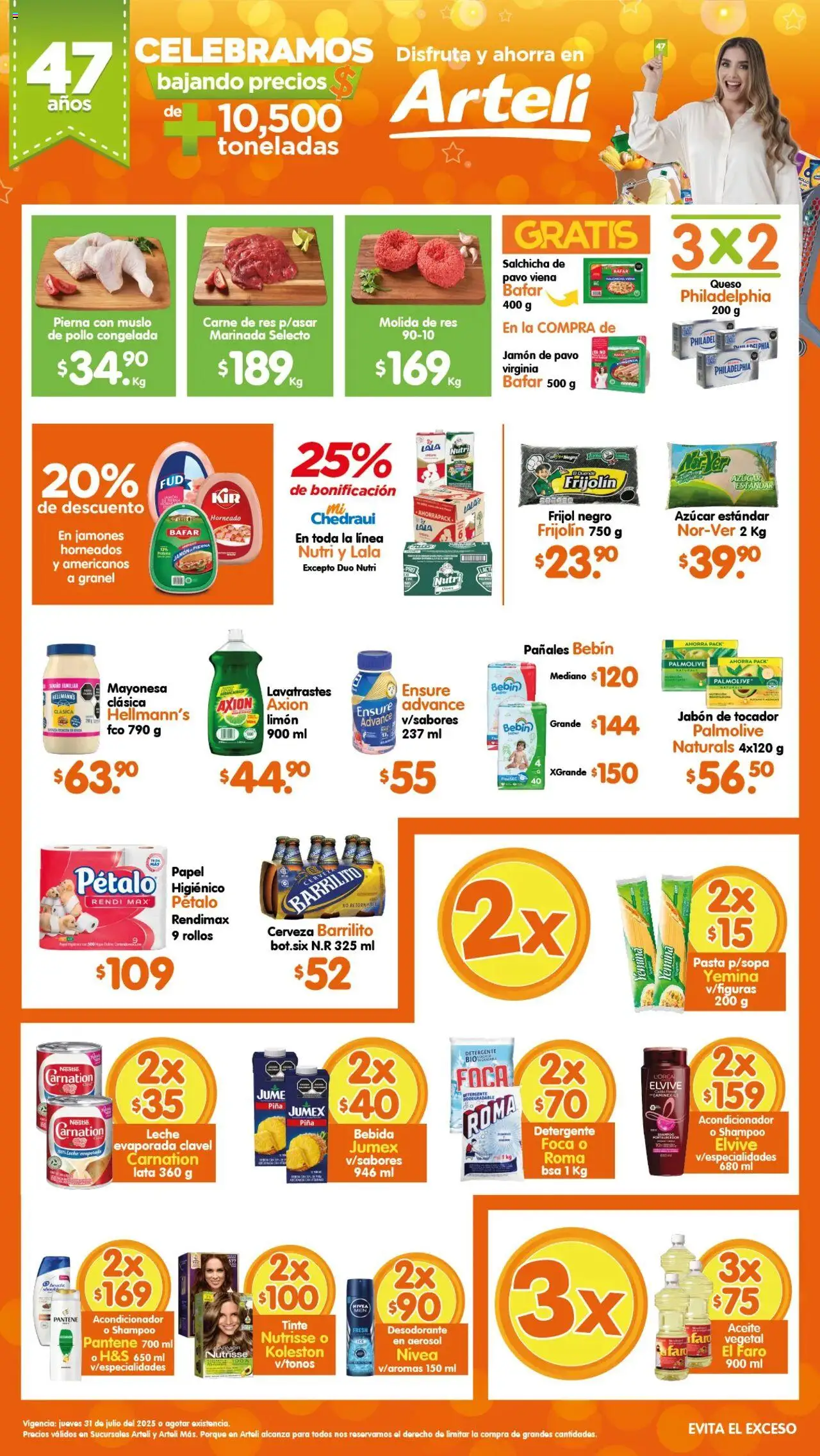 Folleto Arteli Arteli y sus promociones válidas desde el 31/07/2025 - Número de página 1