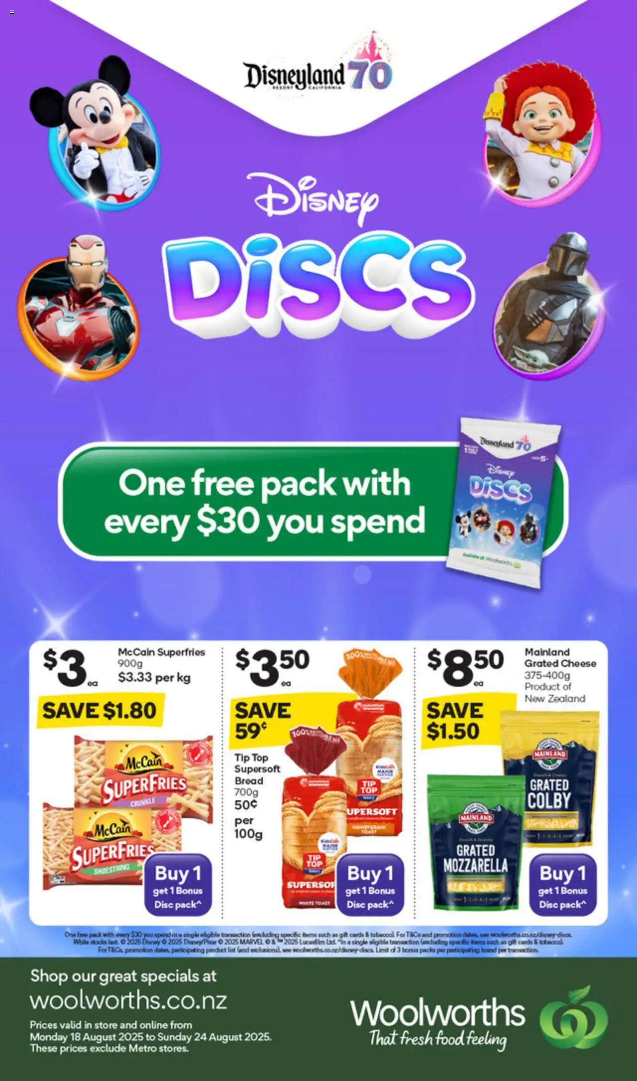Catalogue Woolworths catalogue valid from 18 Aug 2025 - page 1