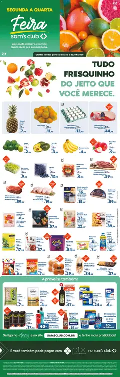 Pré-Visualização do folheto "Sam's Club ofertas Feira" da loja Sam's Club válido a partir de 20/04/2026