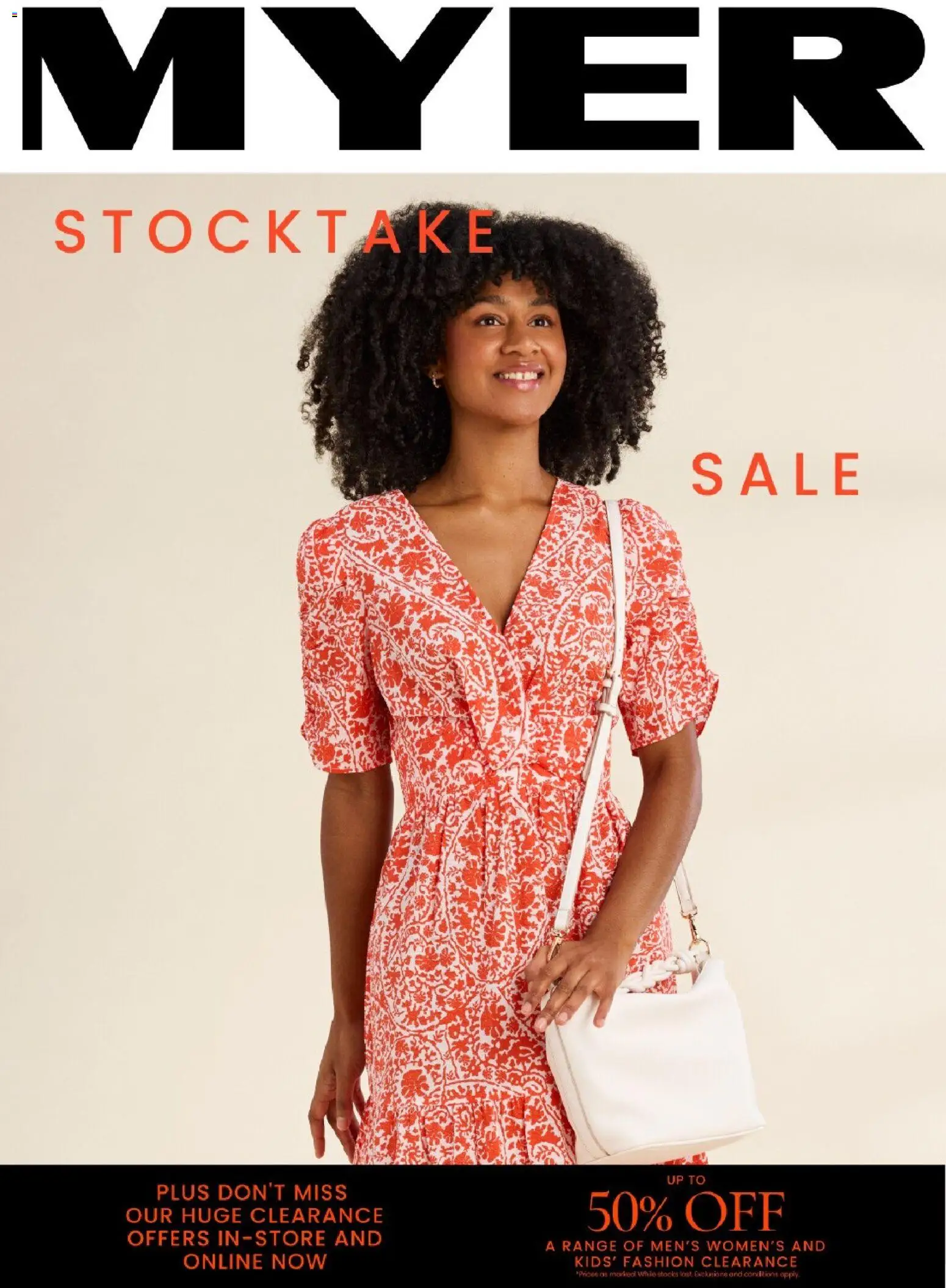 Preview of catalogue Stocktake Sale from shop Myer valid 05/01/2026