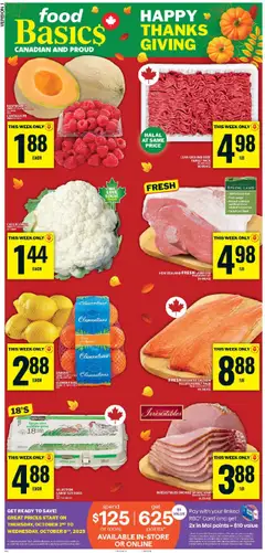 Un aperçu du dépliant Cornwall du magasin Food Basics est valide à partir 2 oct. 2025