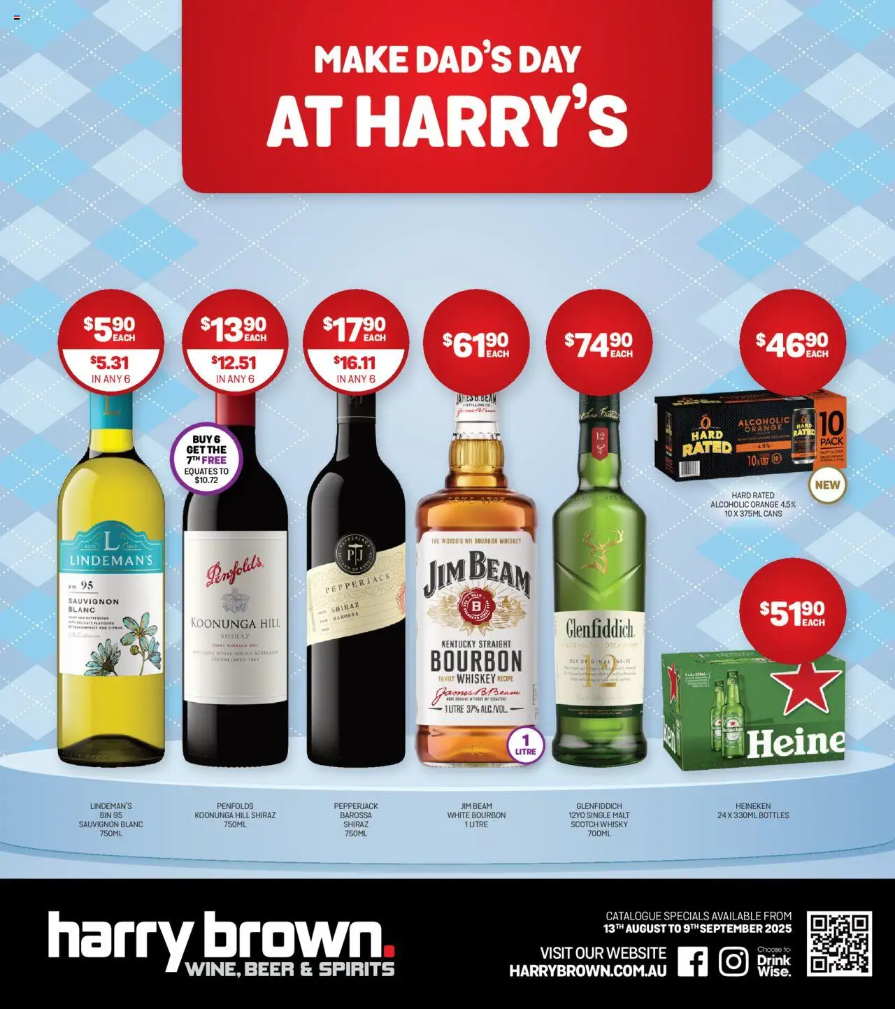 Harry Brown catalogue valid from 13/08/2025 - page 1 - Jim Beam, Scotch whisky, Heineken, Beer, Bourbon, Whiskey, Scotch