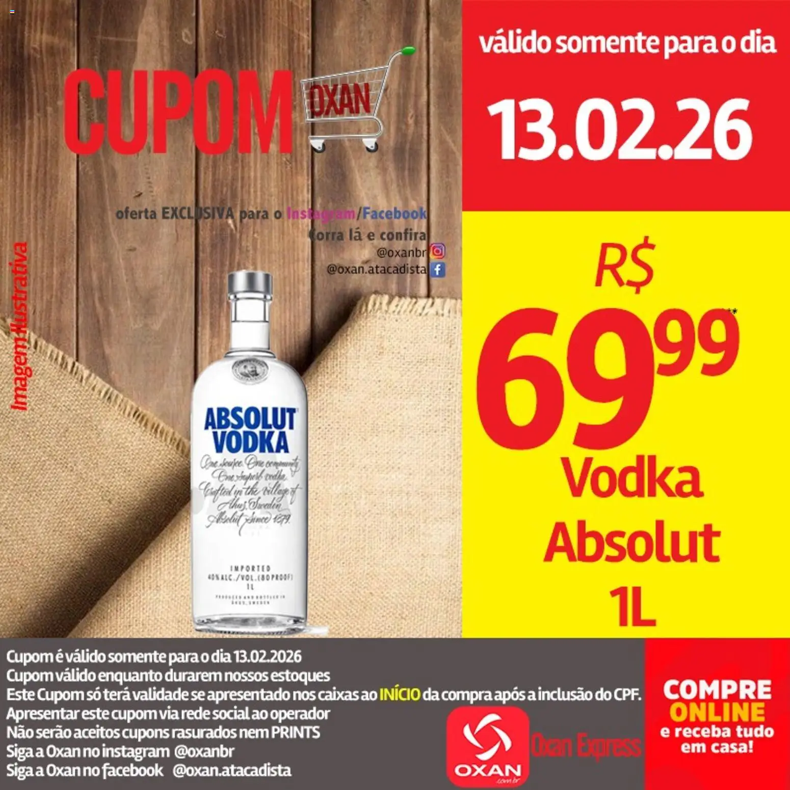 Pré-Visualização do folheto "Ofertas da semana" da loja Oxan Atacadista válido a partir de 13/02/2026