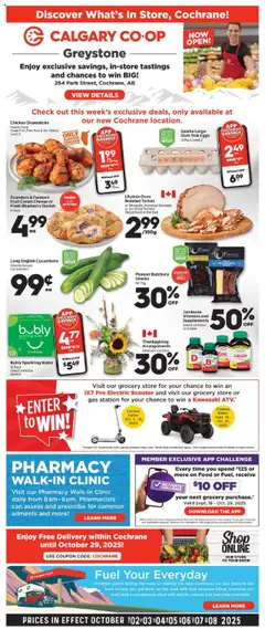 Preview of leaflet Flyer / circulaire from shop Calgary Co-op is valid from Oct 02, 2025
