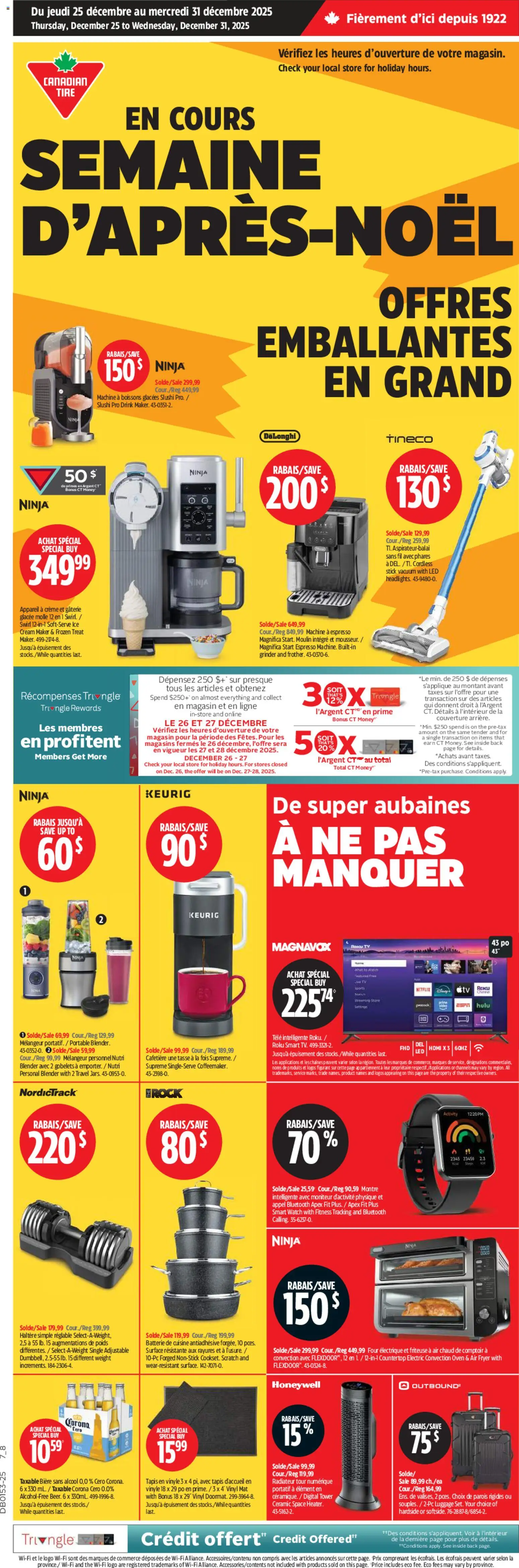 Preview of leaflet Circulaire from shop Canadian Tire is valid from Dec 25, 2025