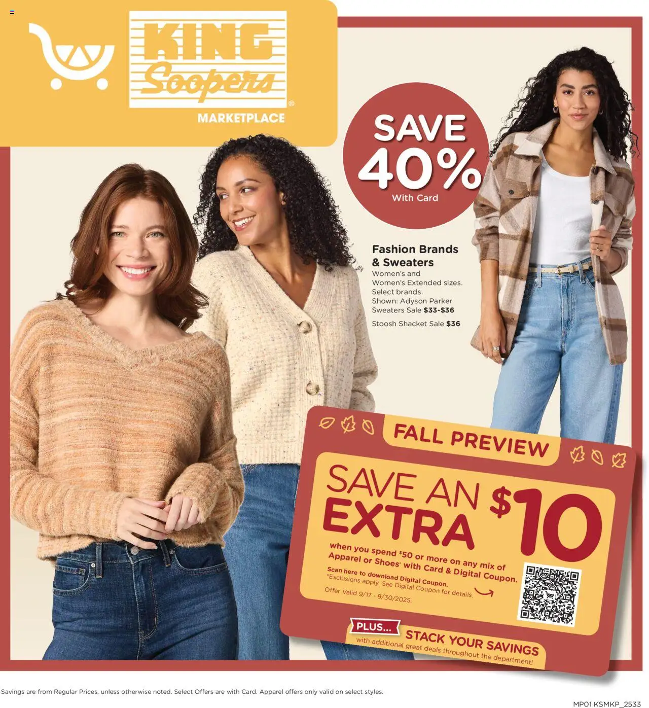 King Soopers Home & Apparel from 09/17/2025 - Flyer - Page number 1