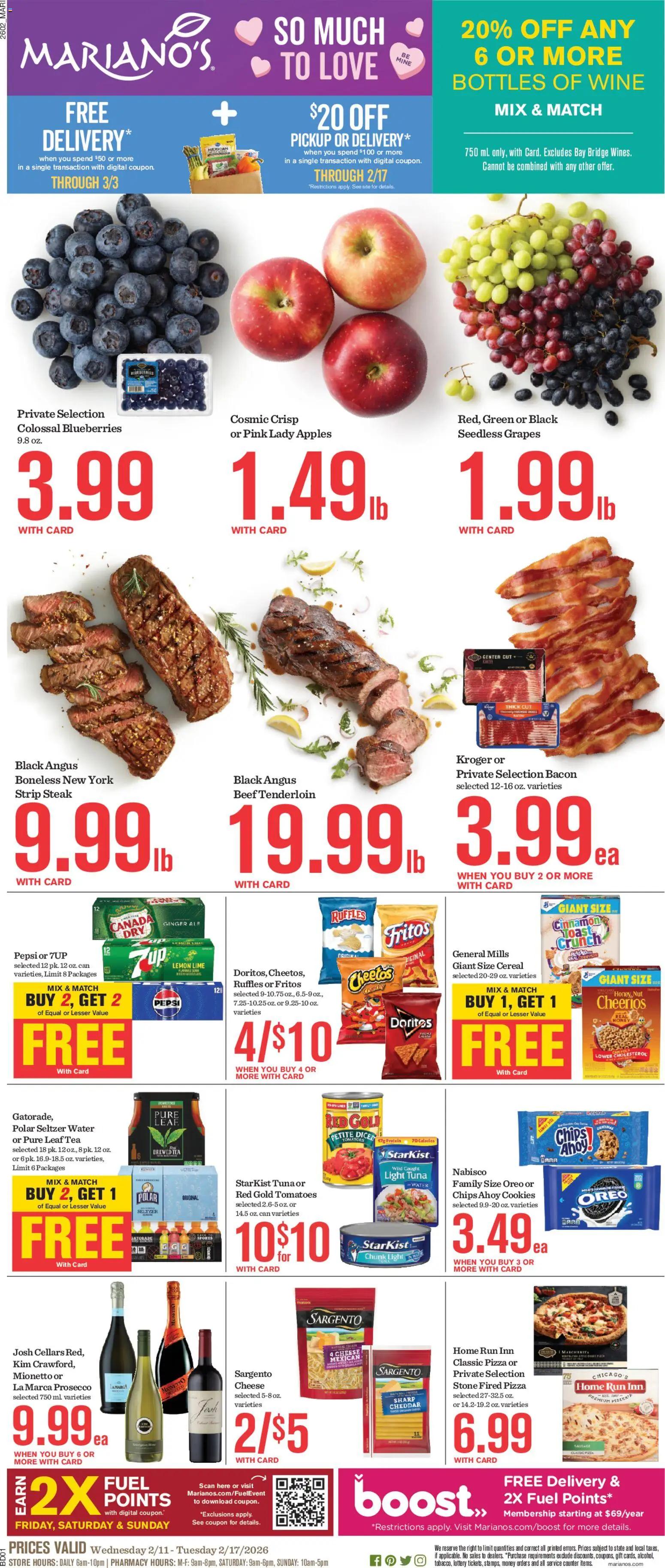 Ad Preview of Mariano's Weekly Ad from 02/11/2026