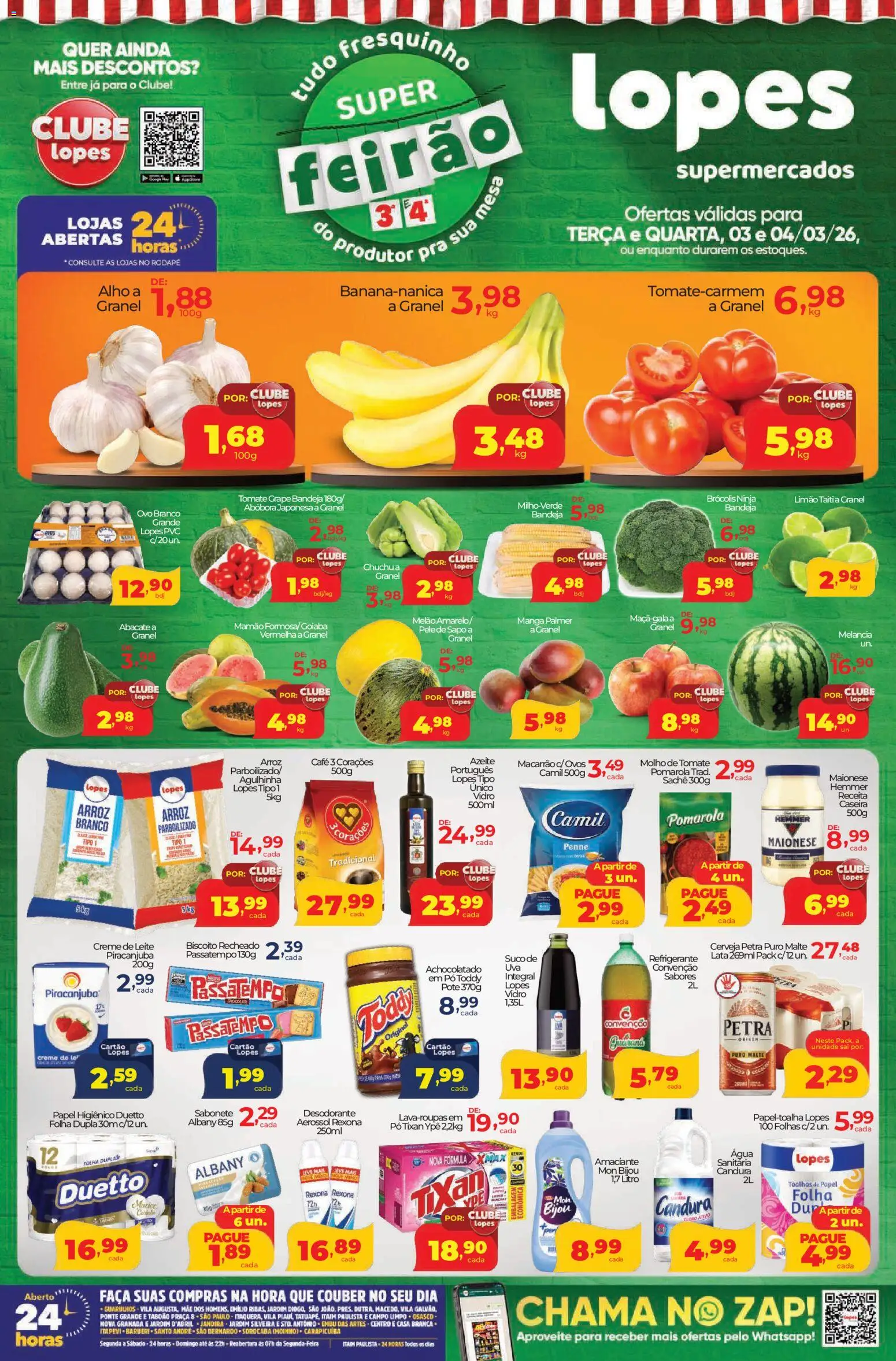 Pré-Visualização do folheto "Lopes Supermercados - Ofertas da semana" da loja Lopes Supermercados válido a partir de 03/03/2026