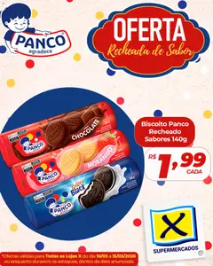 Pré-Visualização do folheto "X Supermercados ofertas Biscoitos Panco" da loja X Supermercados válido a partir de 10/03/2026