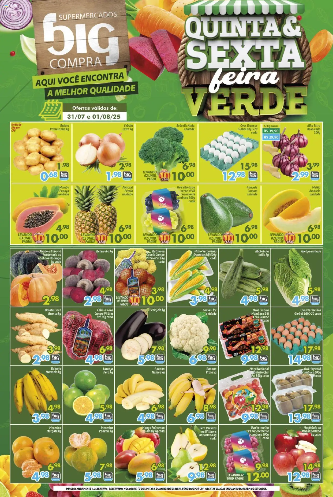 Big Compra folheto "Ofertas Quinta e sexta verde" válido a partir de 31/07/2025 - número de página 1