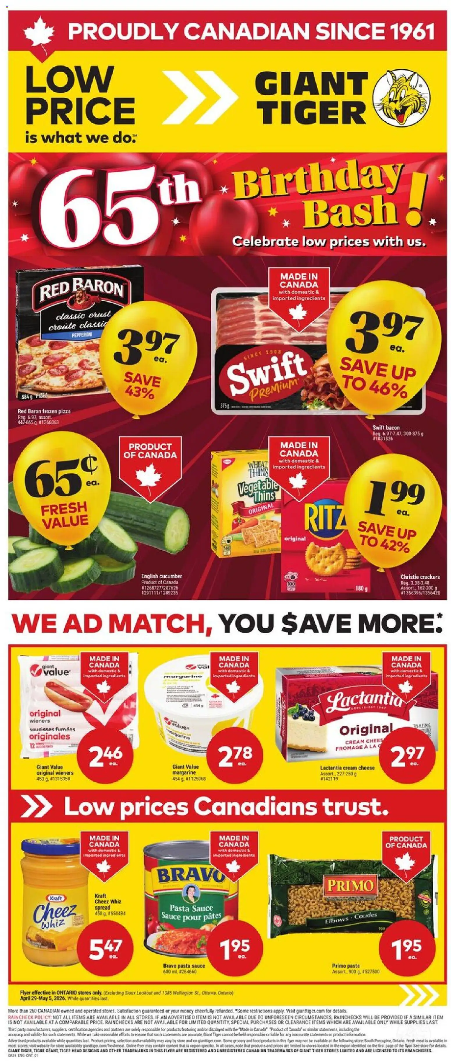 Preview of leaflet Giant Tiger Weekly Flyer from shop Giant Tiger is valid from Apr 29, 2026