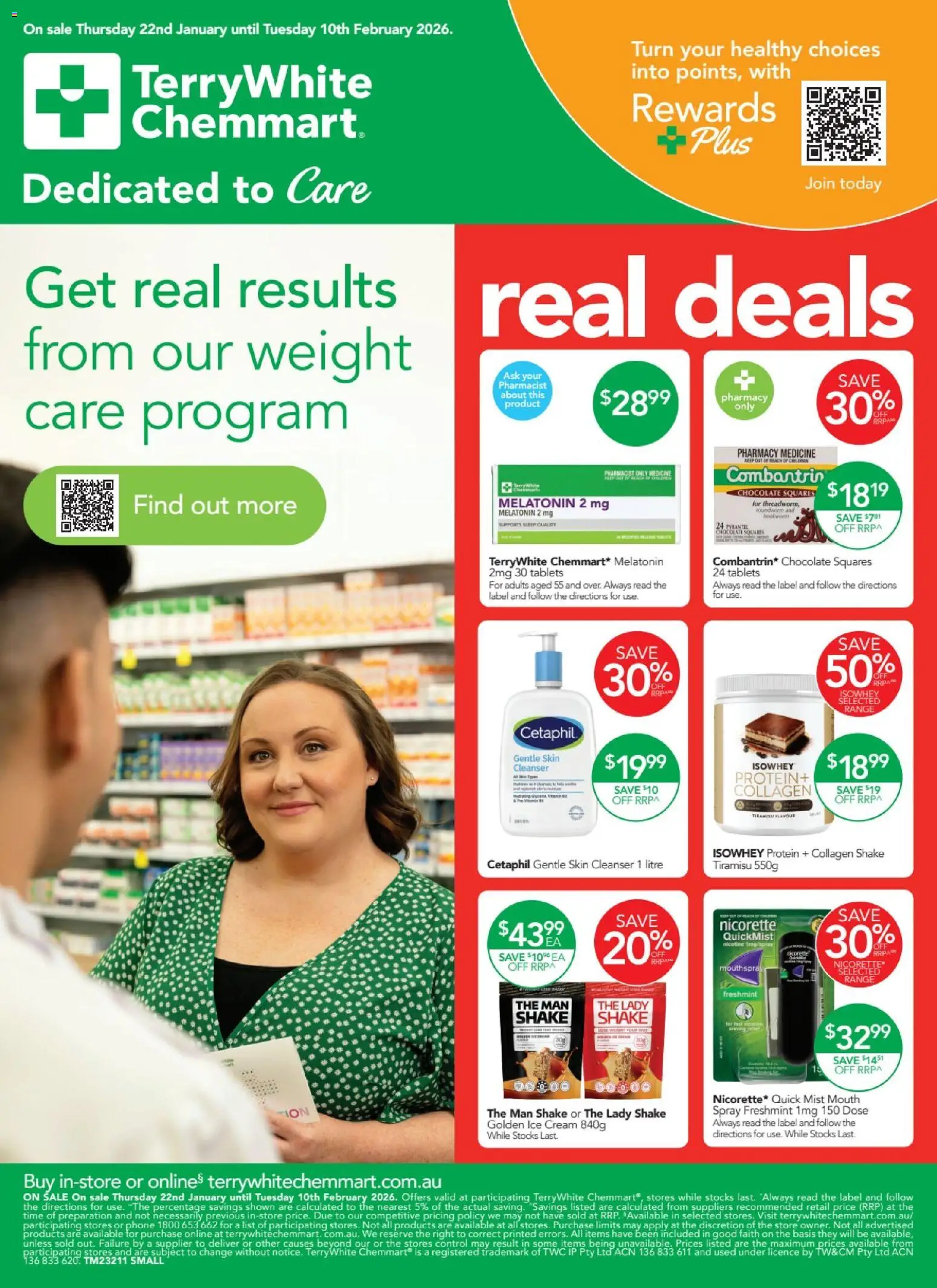 Preview of catalogue Catalogue Alstonville from shop Terry White valid 22/01/2026 - Protein, Tiramisu, Cream, Ice cream, Ice, Phone, Collagen, Tablets