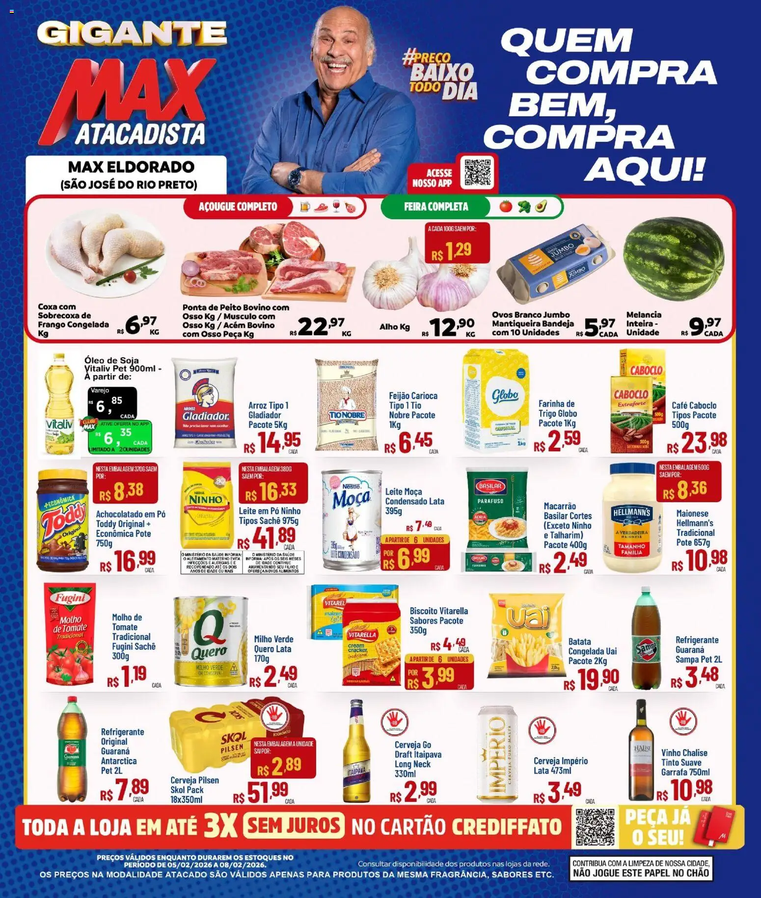 Pré-Visualização do folheto "Ofertas FDS" da loja Max Atacadista válido a partir de 05/02/2026