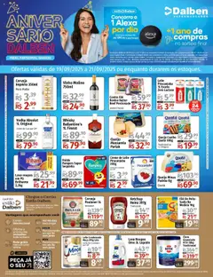 Pré-Visualização do folheto "Ofertas Fim de Semana" da loja Supermercado Dalben válido a partir de 19/09/2025
