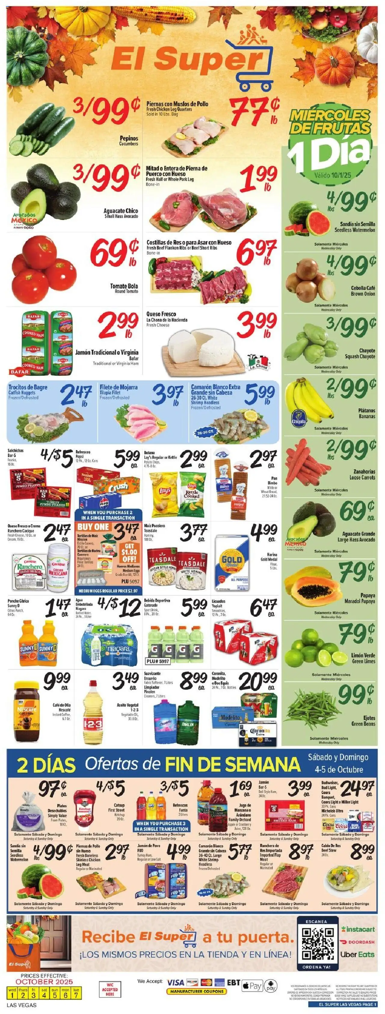 El Super Weekly Ad from 10/01/2025 - Flyer - Page number 1