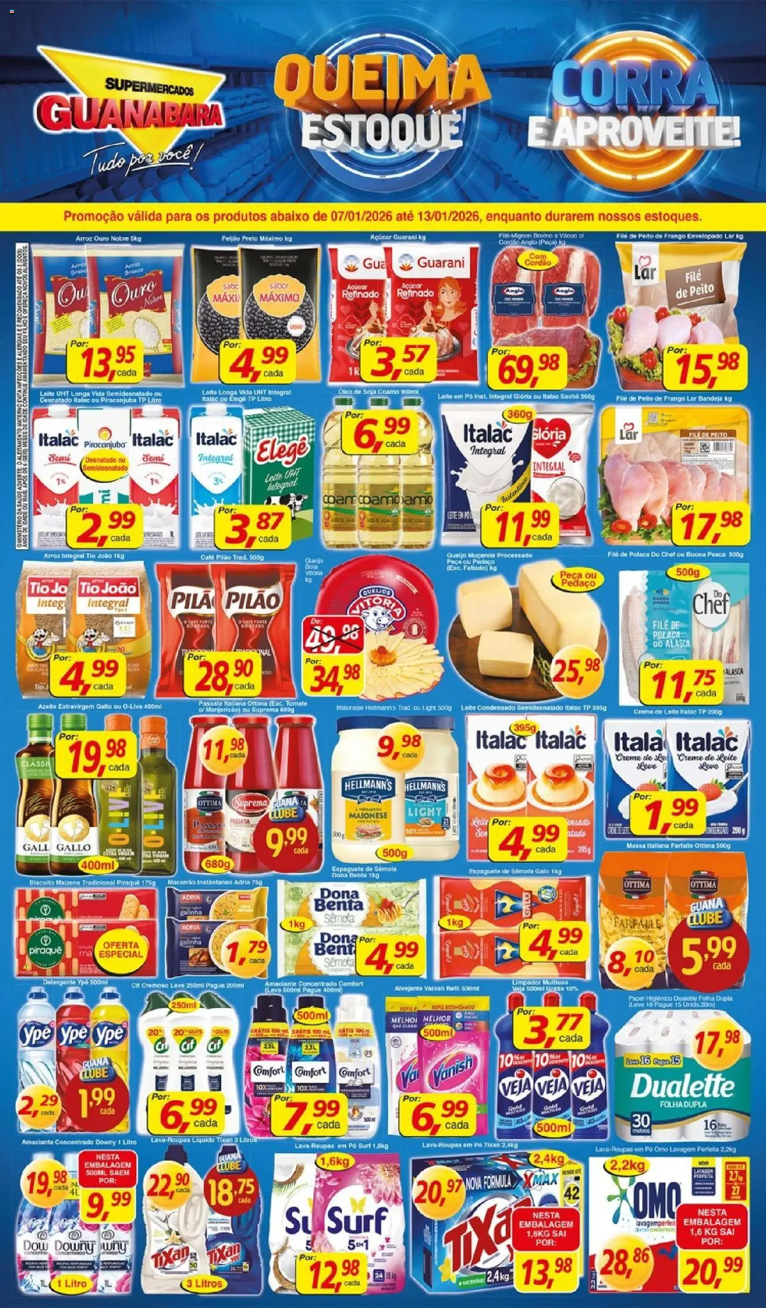 Pré-Visualização do folheto "Encarte" da loja Supermercados Guanabara válido a partir de 07/01/2026