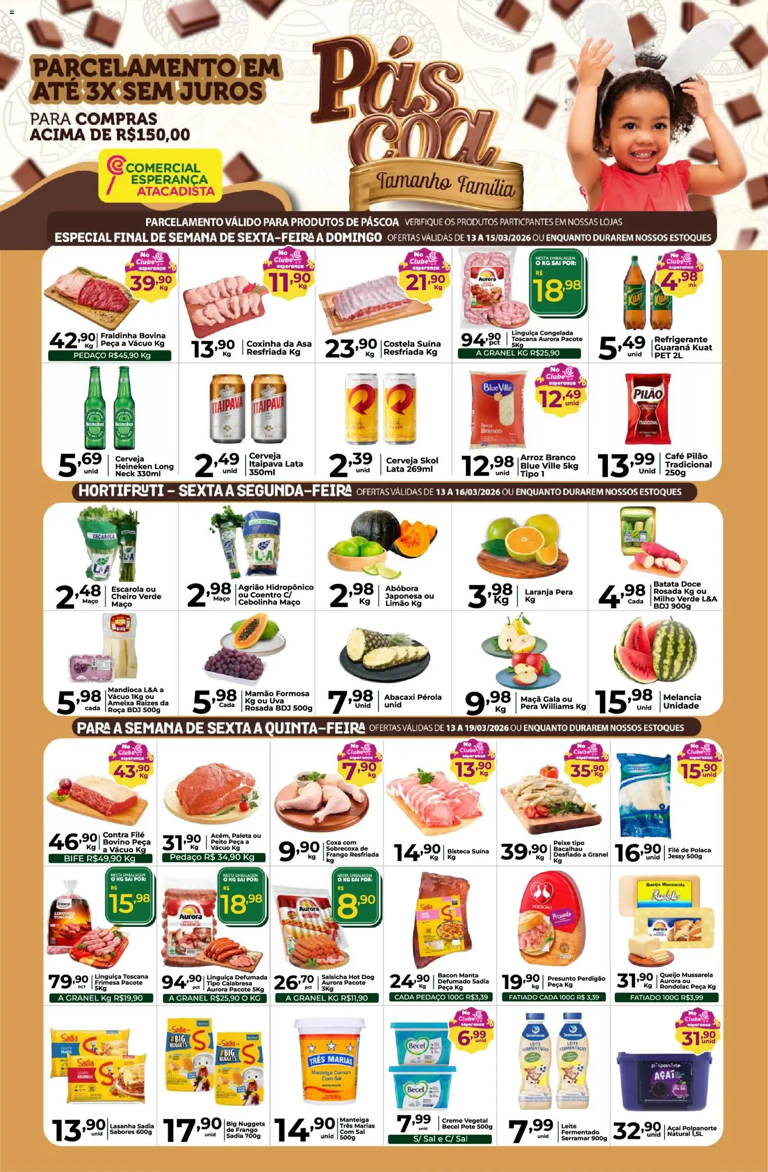 Pré-Visualização do folheto "Comercial Esperança - Ofertas da semana" da loja Comercial Esperança válido a partir de 13/03/2026