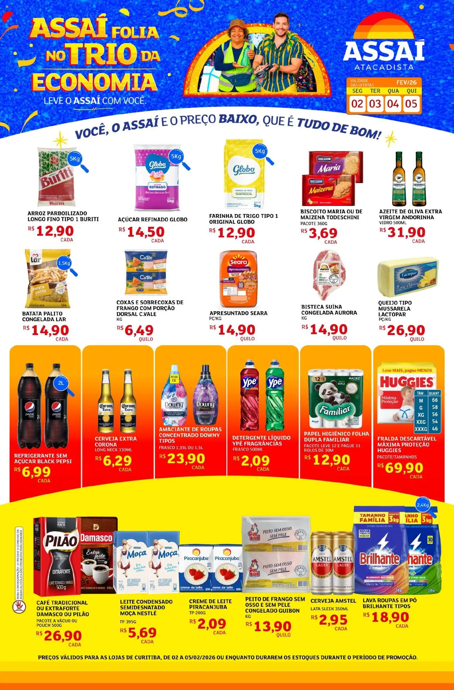 Pré-Visualização do folheto "Encarte - PR" da loja Assaí Atacadista válido a partir de 02/02/2026