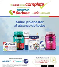Vista previa las ofertas de la tienda Soriana - Folleto Farmacia Híper Nacional desde el 01/08/2025 