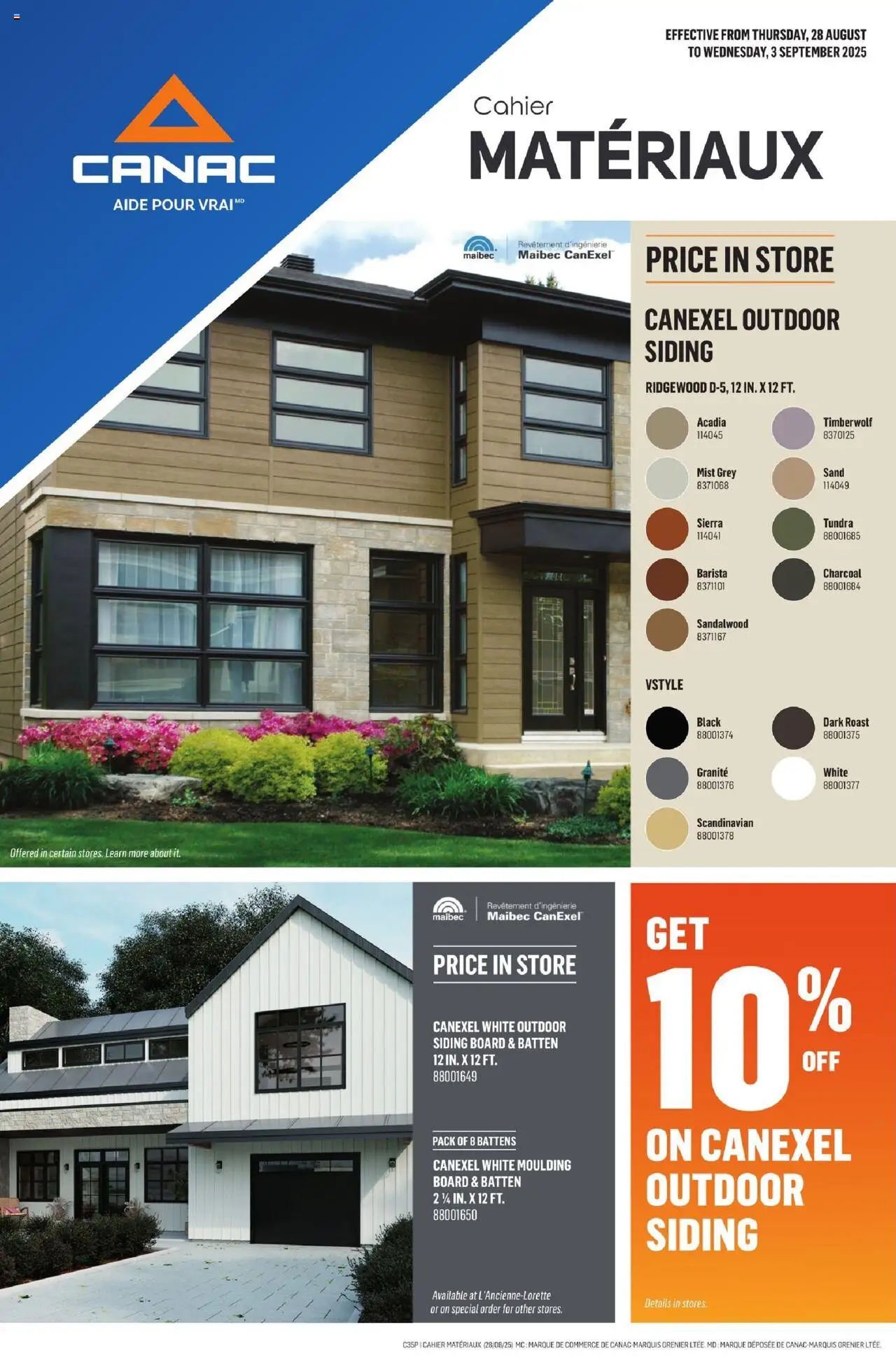 Canac flyer valid from Aug 28, 2025 - page number 1