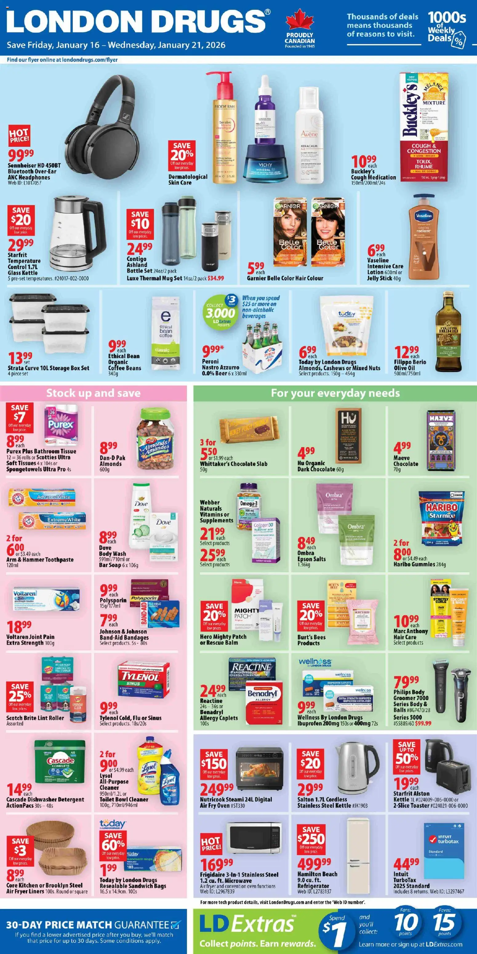 Preview of leaflet Weekly flyer / circulaire from shop London Drugs is valid from Jan 16, 2026