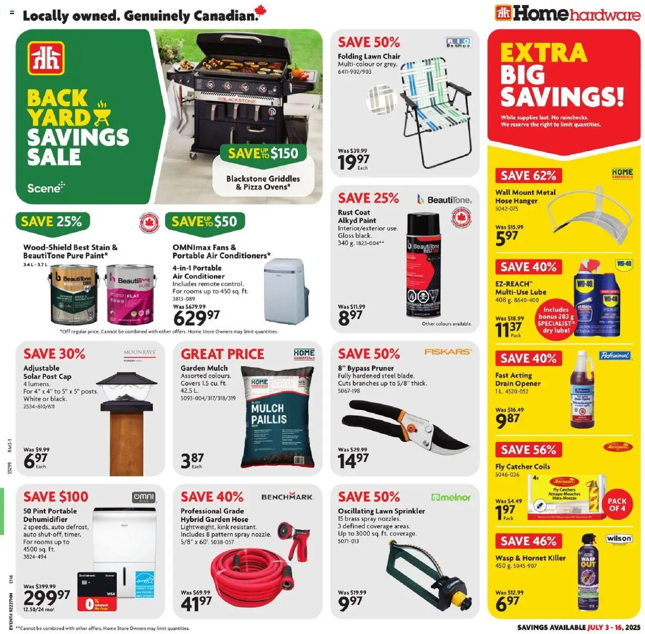 Home Hardware flyer valid from Jul 03, 2025 - page number 1