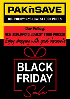 Preview of catalogue Black Friday from shop Pak n Save valid 24 Nov 2025