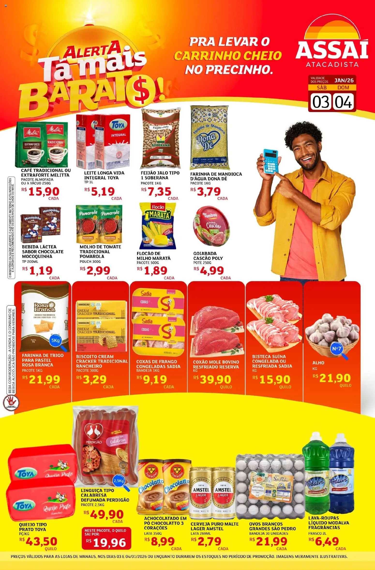 Pré-Visualização do folheto "Encarte - AM" da loja Assaí Atacadista válido a partir de 03/01/2026
