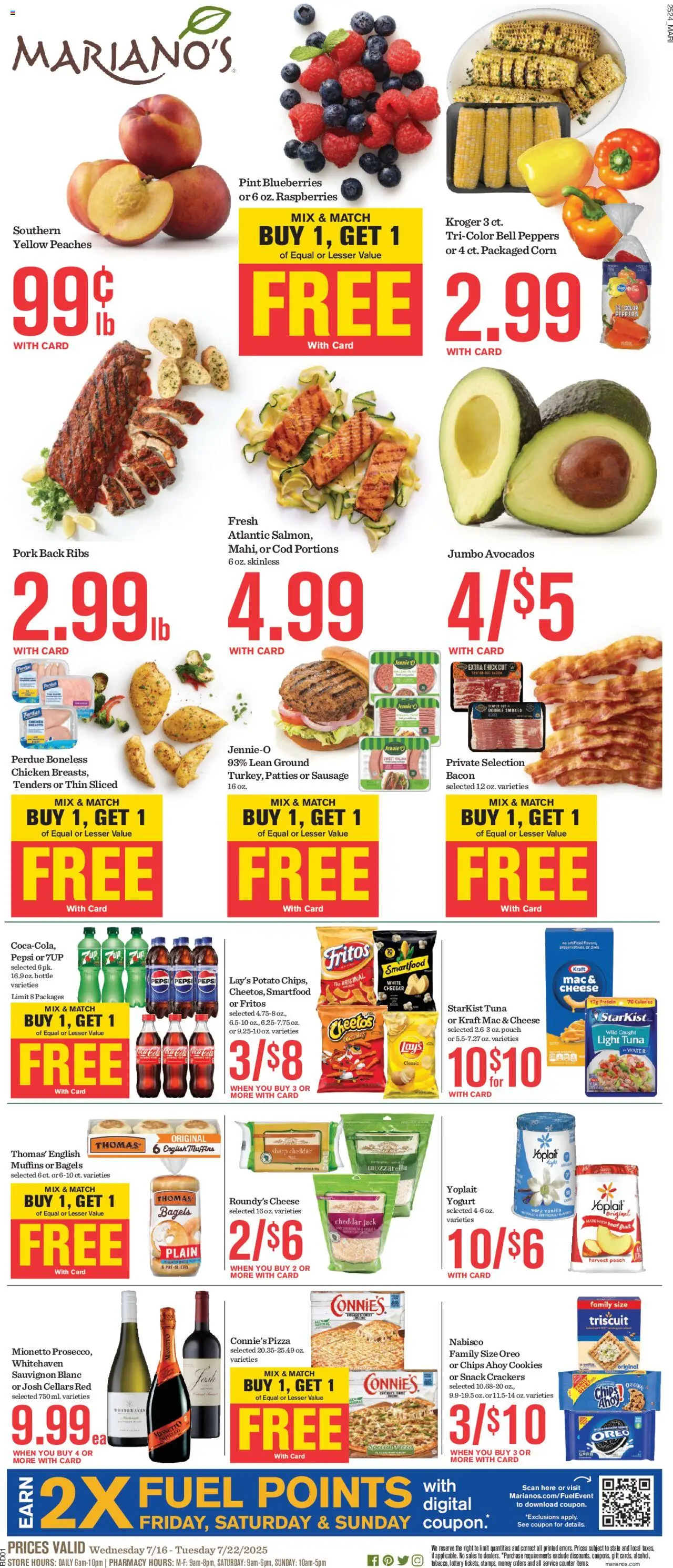 Mariano's Weekly Ad from 07/16/2025 - Flyer - Page number 1
