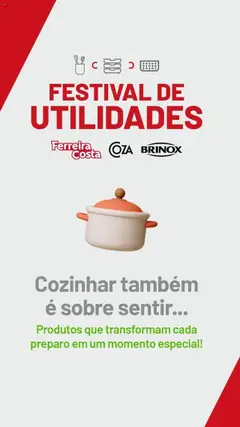 Pré-Visualização do folheto "Ofertas atuais" da loja Ferreira Costa válido a partir de 16/10/2025