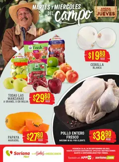 Vista previa las ofertas de la tienda Soriana - Martes y Miércoles del Campo Híper: Tamaulipas (excepto Cd. Victoria y Tampico) desde el 16/09/2025 