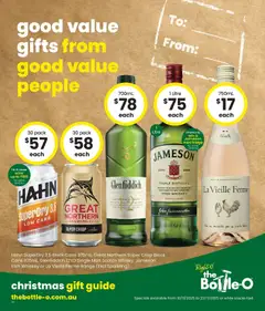 Preview of catalogue Good Value Gifts, From Good Value People. 10/11 from shop The Bottle-O valid 09/11/2025