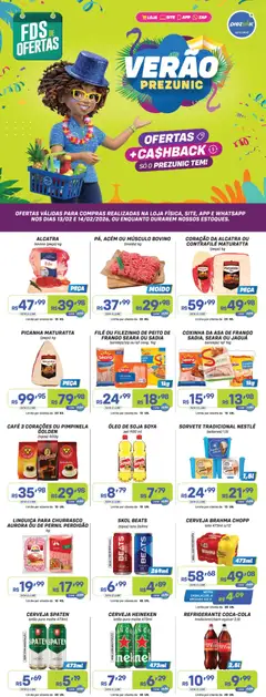 Pré-Visualização do folheto "Encarte" da loja Prezunic válido a partir de 13/02/2026