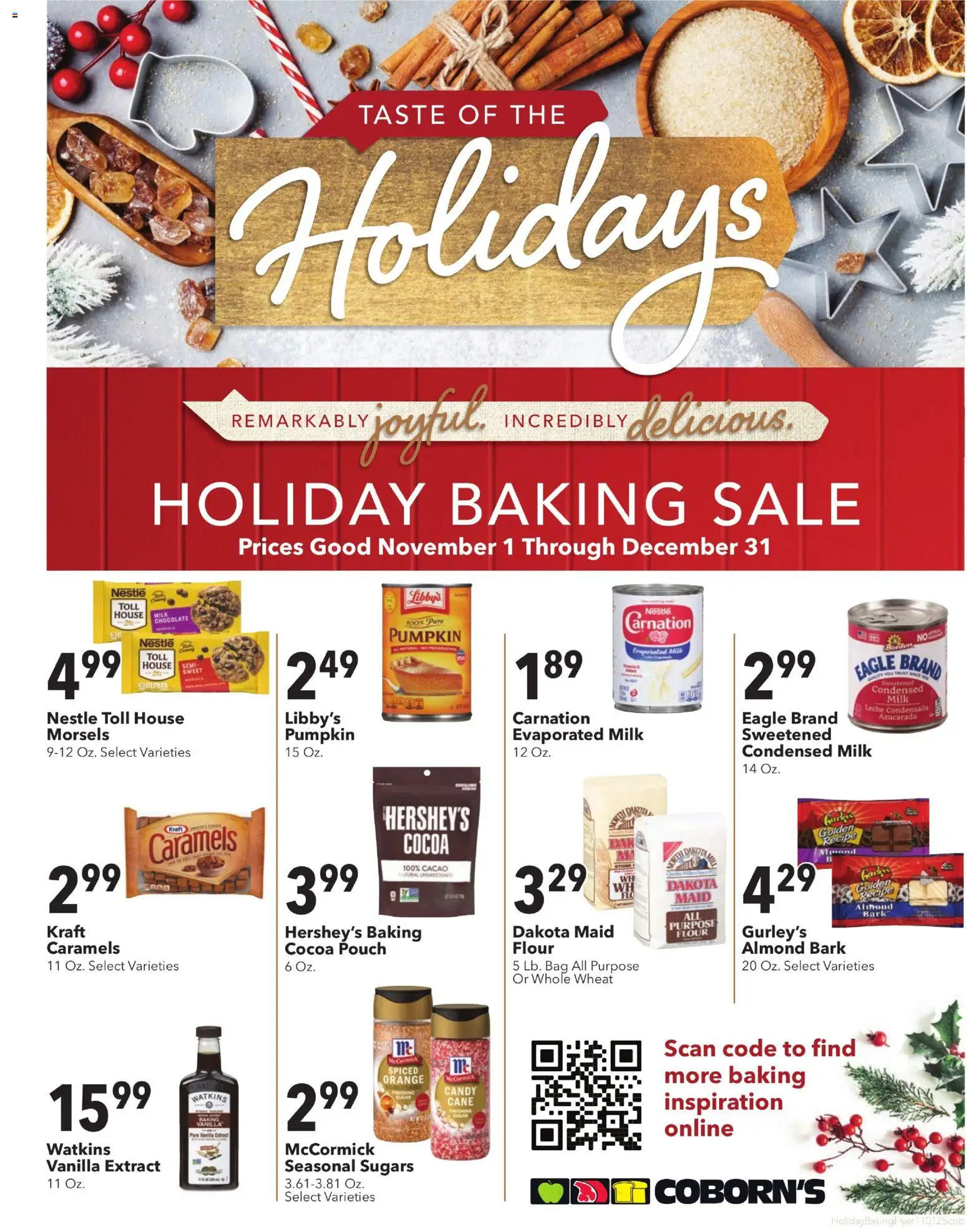 Ad Preview of Coborn's Taste of the Holidays from 11/01/2025