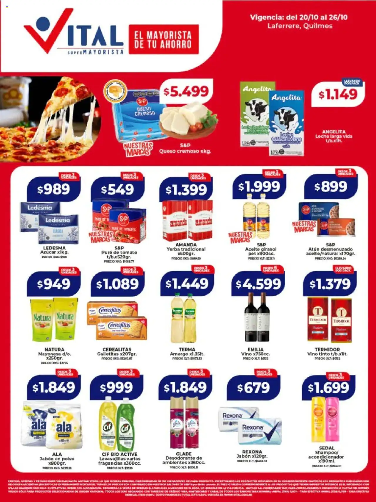 Vital Ofertas - Laferrere del 20/10/2025 >> Catálogo